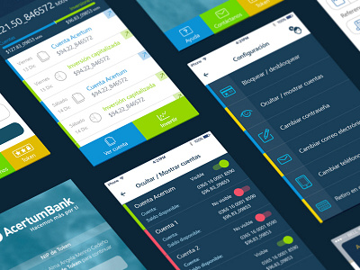 "Acertum-Bank" app bank banking app blue