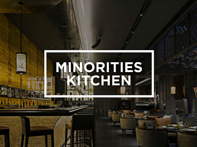 Minorities Kitchen art direction graphic design typography