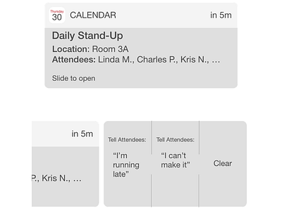 Calendar Notification calendar ios notification ui ux