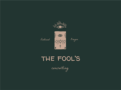The fool's Consulting branding consulting eye eyes fortune icon logo logo bundle magic star stars startup tarot tarot card tarot cards tarot deck witch zodiac