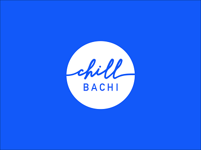 Chillbachi logo variation branding icecream logo type