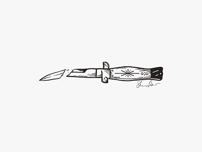 Broken Switchblade · Knife Study apparel apparel design conspiracy design illustration knife merch merch design shirt design switchblade tattoo tshirt