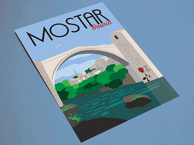 Travel Posters - Mostar, Bosnia