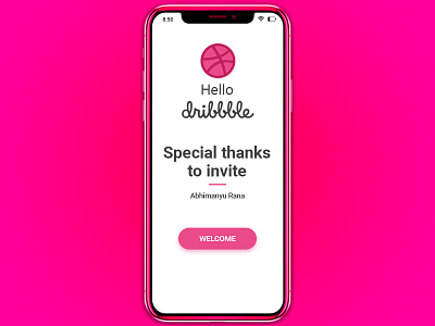 Hello Dribbble! app ui ux