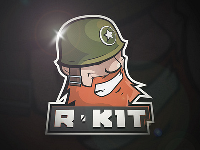 R0k1t - Mascot Logo brand digital 2d mascot logo streamer