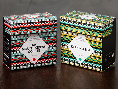 Thompson Tea & Coffee coffee packaging pattern tea