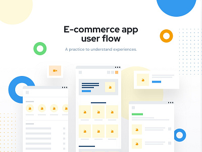 E-Commerce App User Flow best design clean design clean ui clean ui design creative design dribbble best shot ecommerce app ecommerce website homepage landing design landing page design landing page ui responsive design trend 2020 ui ux kit web design website