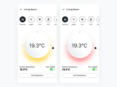 Smart Homes  Thermostat Color Explorations