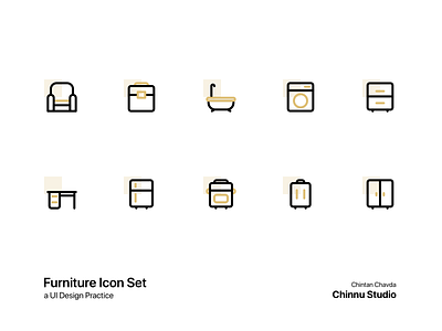 Furniture Icon Set furniture icon icon design icon set iconography icons