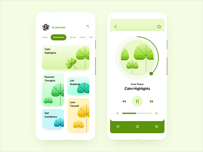 Leafy Mindfulness - A Mobile App Concept