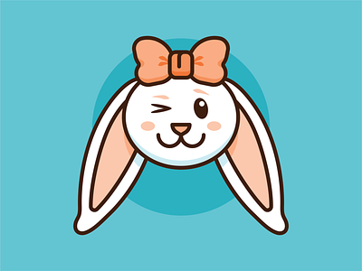 Bunny Girl - Wink bunny character design design easter illustration