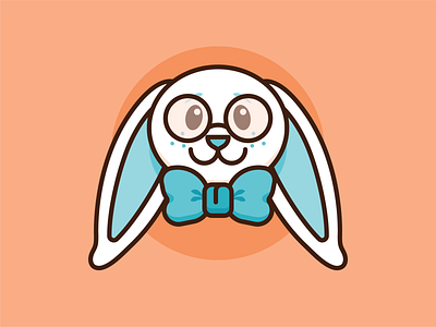 Bunny Boy - Glasses bunny character design design easter illustration