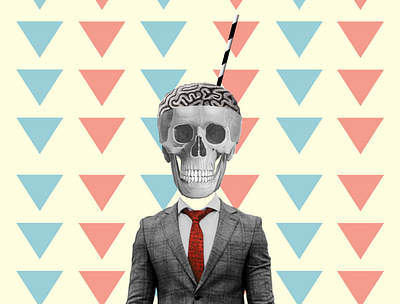 Mr. Skull collage collage art color mr. pattern photomanipulation photoshop print skull