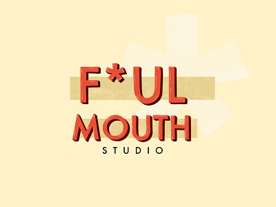 Foul Mouth branding color design foul ipadpro logo mouth procreate app sketch texture type typography