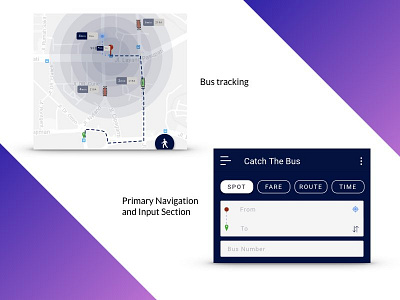 Catch the bus close up shots android application mobile ui ux