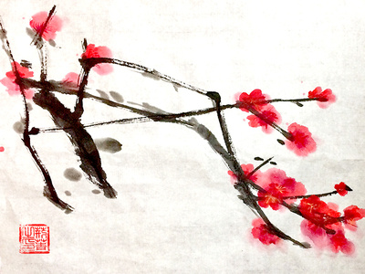Chinese sumi painting practice#2