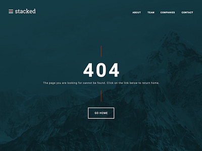 Stacked website - 404 page