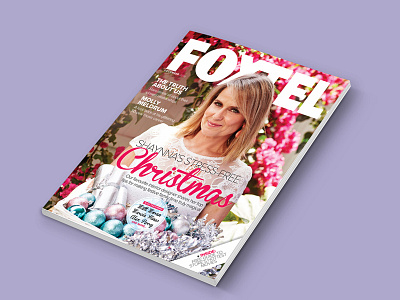 Foxtel Magazine Cover australia branding christmas cover foxtel graphics logo magazine marketing print tv typeface