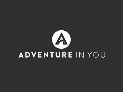 Adventure In You adventure blog branding graphic design lettering logo design marketing mountain sign travel wave website