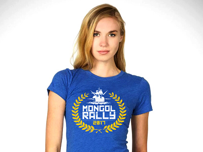 Mongol Rally 2017 T-shirt branding design fun girl graphics lettering logo t shirt travel type