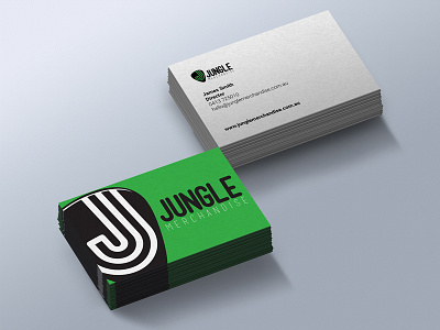Jungle Merchandise Business Card branding designer font free graphics logo merch music print sign