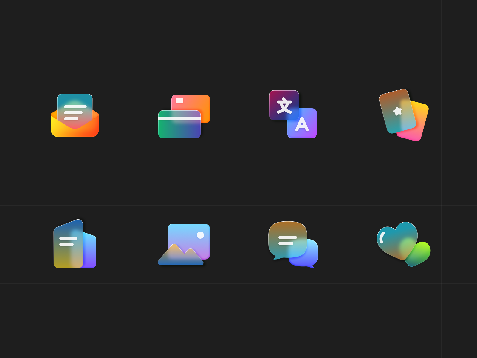 Frosted Glass Icons Pt2 By Marshall On Dribbble