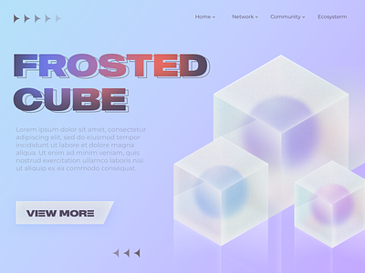 Frosted Cube color design explore illustration ui ux vector