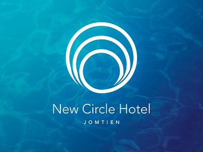 New Circle Hotel Logo brading circles design hotel logo