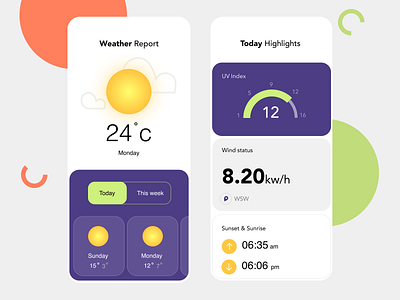 Weather app app branding card clean colors concept design designs location minimal page screen simple ui ux weather weather app