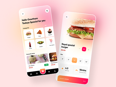 Food app concept