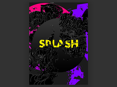 Poster splash black circle color cool design dribbble page page builder pattern portfolio poster round simple splash uiux