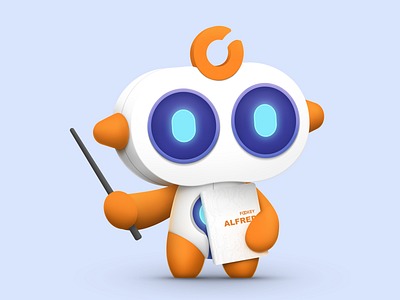Afu design illustration robot ui
