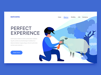 Perfect Experience illustration ui web