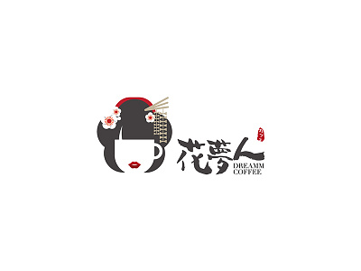 Dream coffee_花梦人 logo