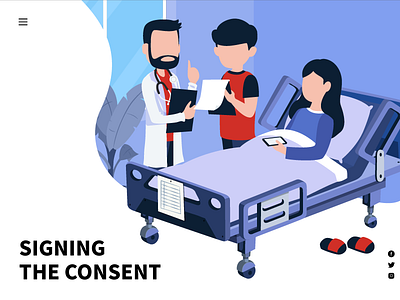 Sign the consent design illustration ui web