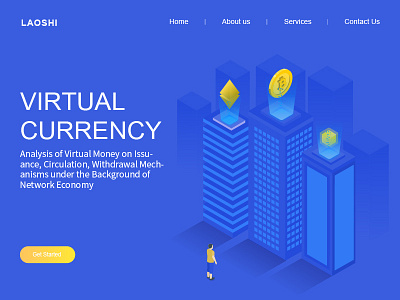 Virtual currency design icon illustration ui web