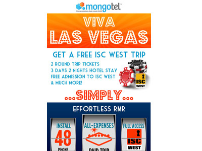 Email for a Telephony Comapny offering a Trip to Vegas