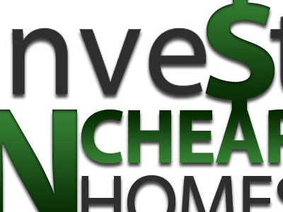 Invest N Cheap Homes Logo design logo real estate