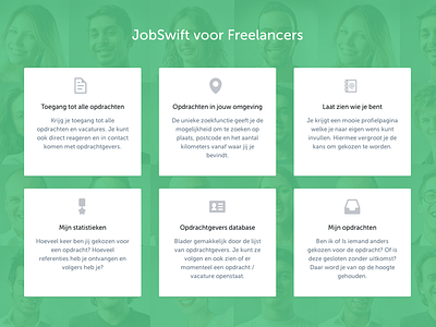 JobSwift for Freelancers freelance icons platform text website