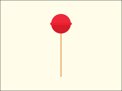 Lollipop design flat graphic illustrator lollipop minimal red simple vector