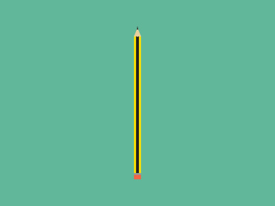 A Pencil clean design illustrator materiel minimal pencil simple vector