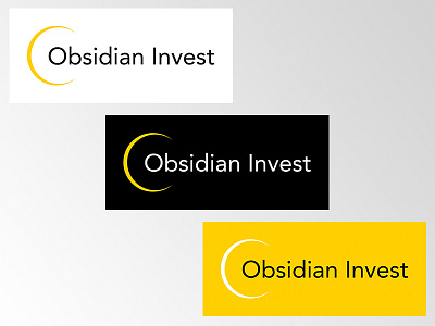 Obsidian Invest Logotype design logo