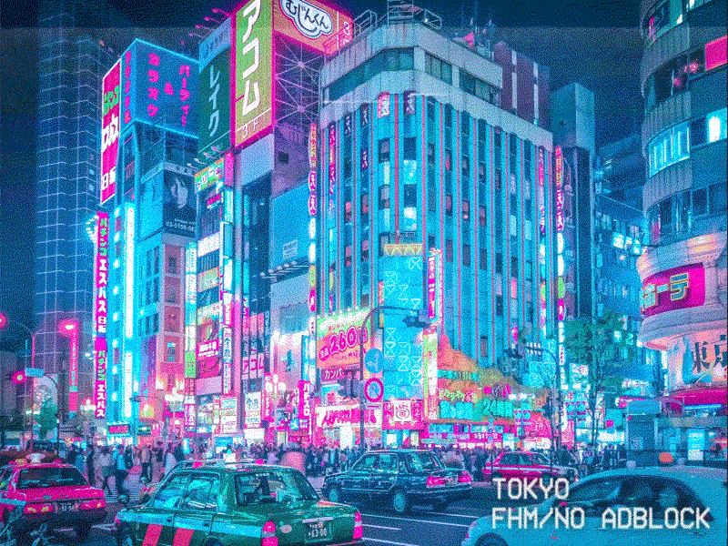 Adblock - Japan adblock ads after effect block city japan life photoshop tokyo vaporware vhs vintage