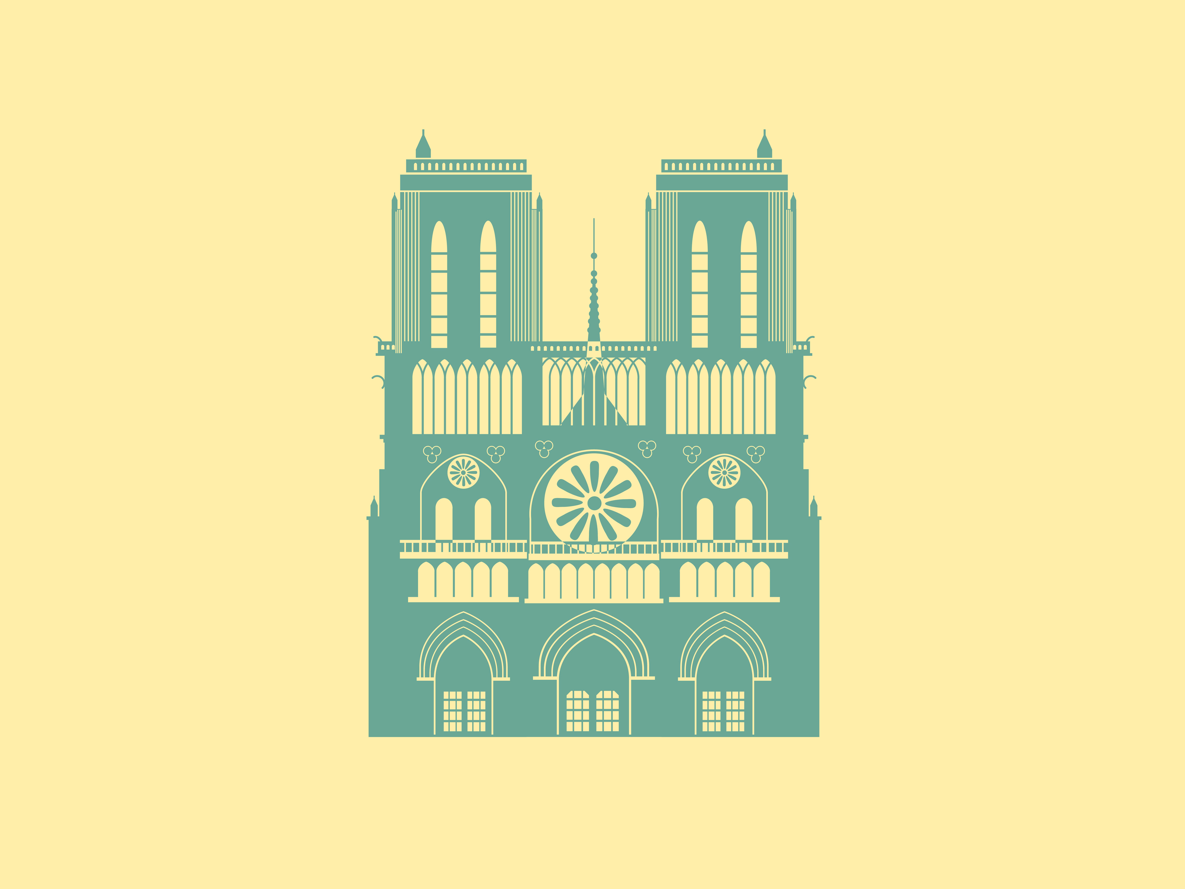 Notre Dame by Ksenia Loginovskikh on Dribbble