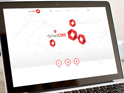 dynaoCMS Website design dynao dynaocms logo onepage screendesign web webdesign website