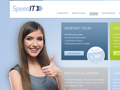 SpeedIT Webdesign branding design homepage hosting it layout logo server web webseite website