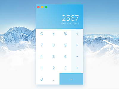 Daily UI 004 - Calculator