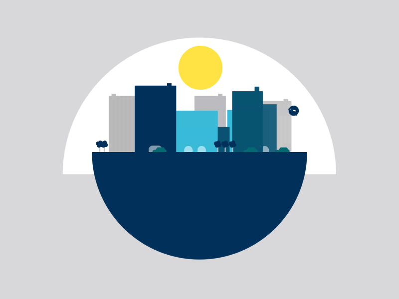 City living animation city concept gif illustration landscape minimal motion