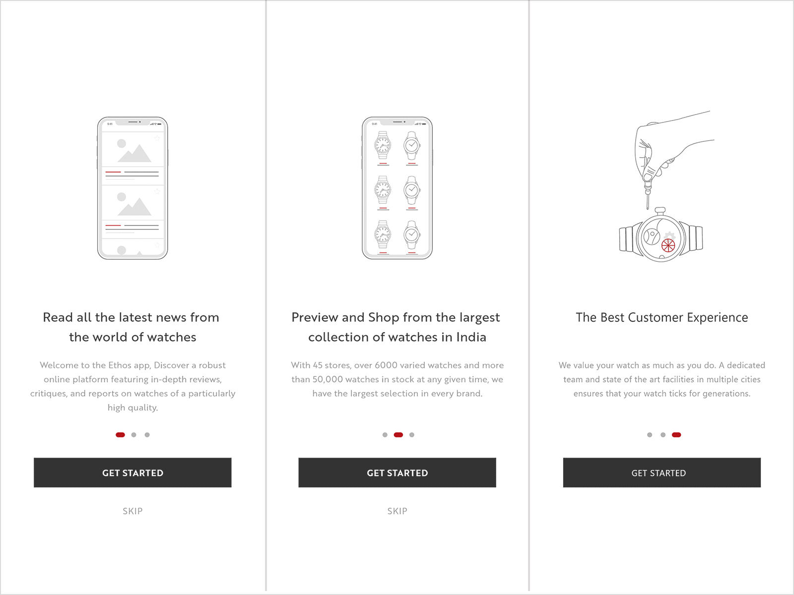 Onboarding App Screens