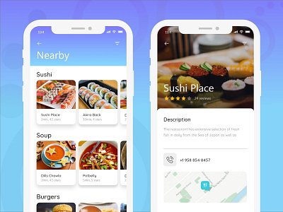 Find Restaurant Near by You food app nearby restaurant search restaurant ux design